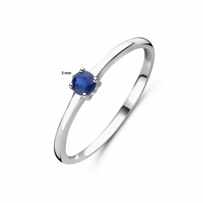 ring met geboortesteen saffier september