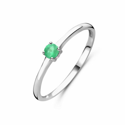 ring met geboortesteen smaragd mei