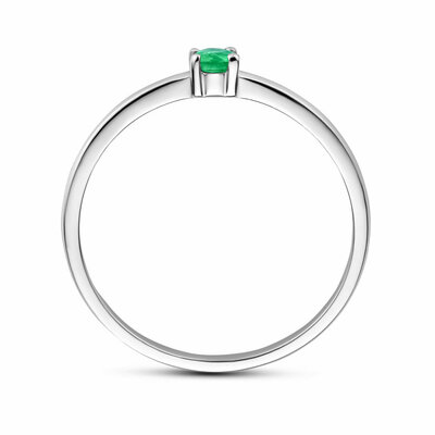 ring met geboortesteen smaragd mei