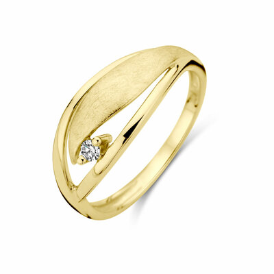 ring poli/mat diamant 0.04ct h si