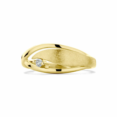 ring poli/mat diamant 0.04ct h si