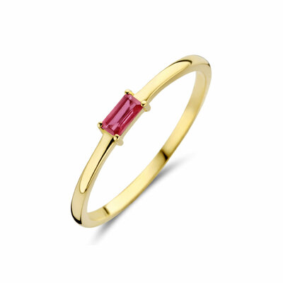 ring met geboortesteen robijn juli