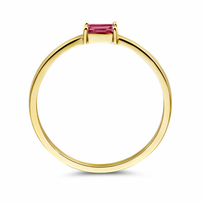 ring met geboortesteen robijn juli