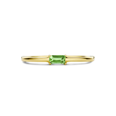 ring met geboortesteen smaragd mei