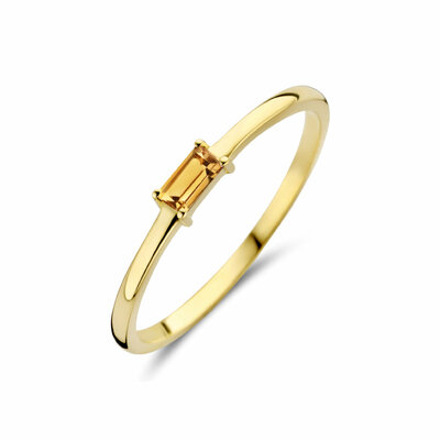 ring met geboortesteen citrien november