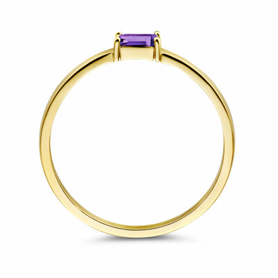 ring met geboortesteen amethist februari