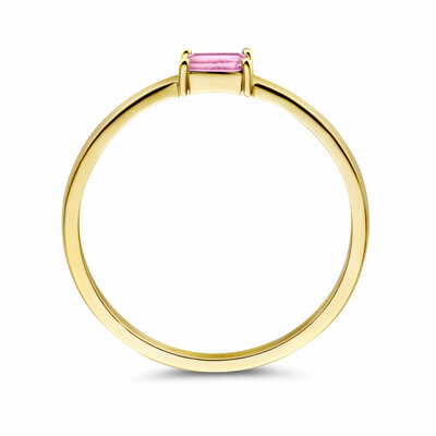 ring met geboortesteen toermalijn oktober