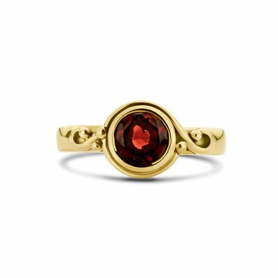 vintage ring granaat oxi