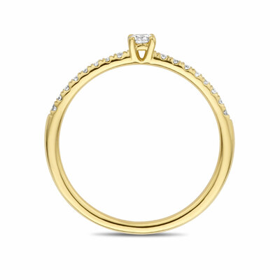 aanzoeksring diamant 0.25ct h si