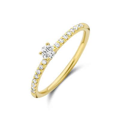 aanzoeksring diamant 0.30ct h si