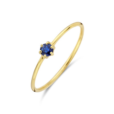 ring met geboortesteen saffier september