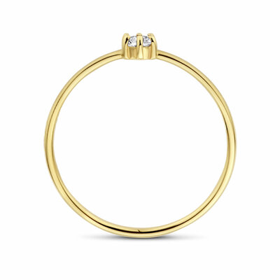 ring met geboortesteen wit topaas april