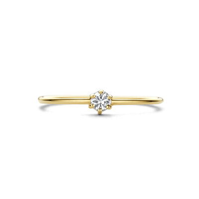 ring met geboortesteen wit topaas april