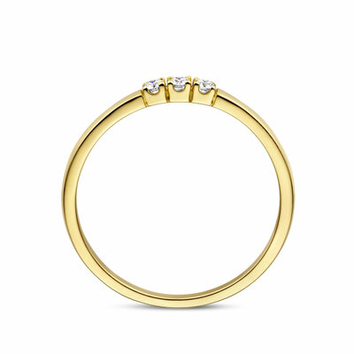 memoire ring trilogie diamant 0.09ct h si