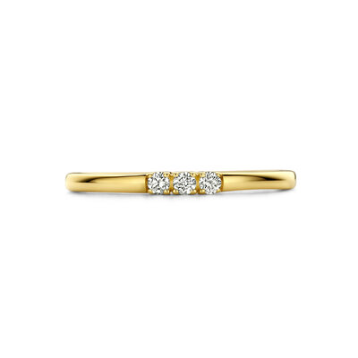 memoire ring trilogie diamant 0.09ct h si