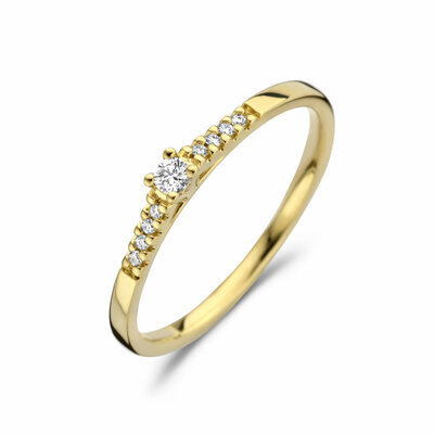 ring diamant 0.07ct h si