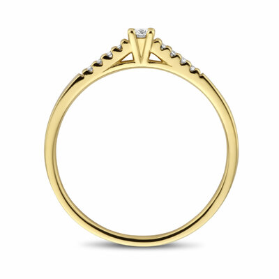 ring diamant 0.07ct h si