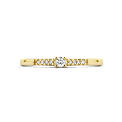 ring diamant 0.07ct h si
