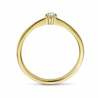aanzoeksring diamant 0.05ct h si