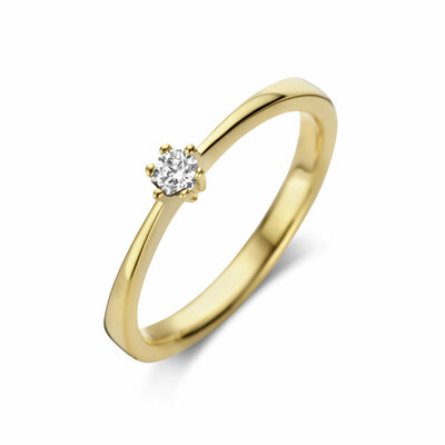 aanzoeksring diamant 0.10ct h si