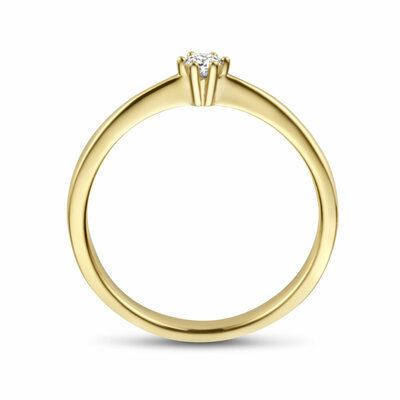 aanzoeksring diamant 0.10ct h si
