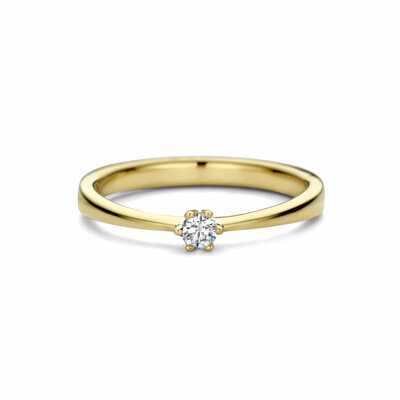 aanzoeksring diamant 0.10ct h si