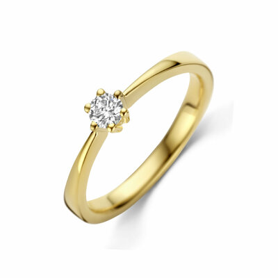 aanzoeksring diamant 0.15ct h si