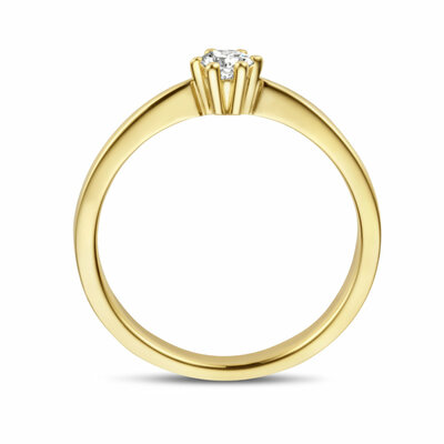 aanzoeksring diamant 0.15ct h si