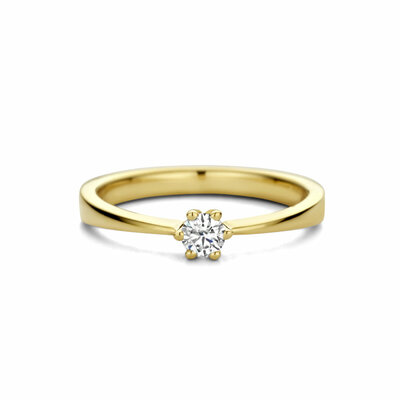 aanzoeksring diamant 0.15ct h si