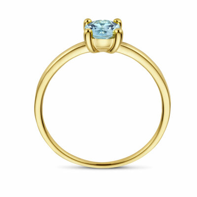 ring blauw topaas