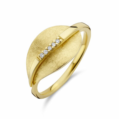 ring blad gescratcht diamant 0.025ct h si