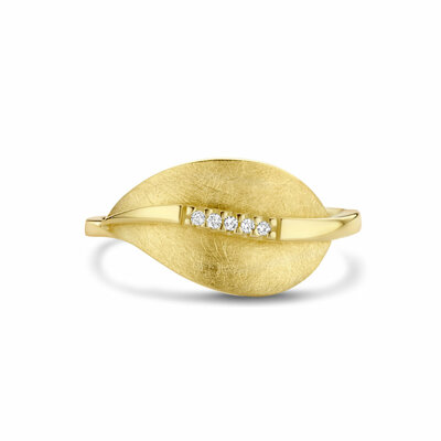ring blad gescratcht diamant 0.025ct h si