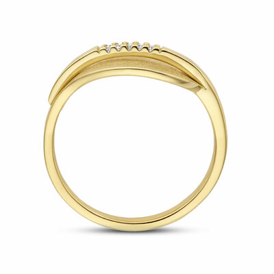 ring blad gescratcht diamant 0.025ct h si