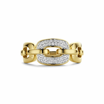 ring schakel diamant 0.16ct h si