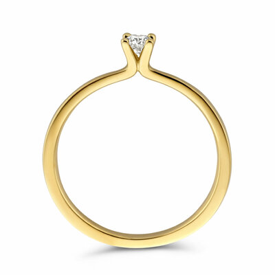 ring diamant 0.15ct h si
