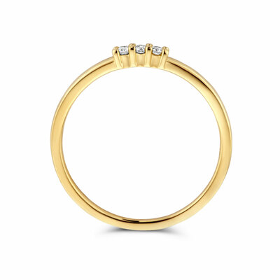 ring trilogie diamant 0.05ct h si