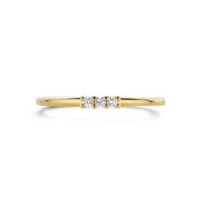 ring trilogie diamant 0.05ct h si