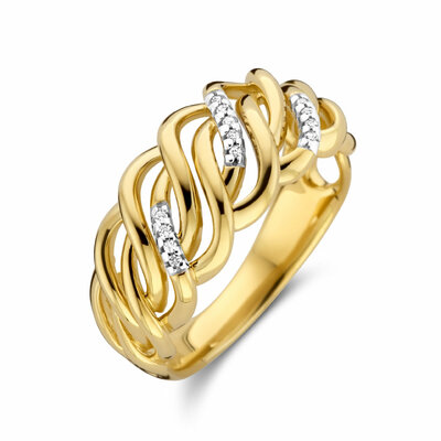 ring diamant 0.04ct h si