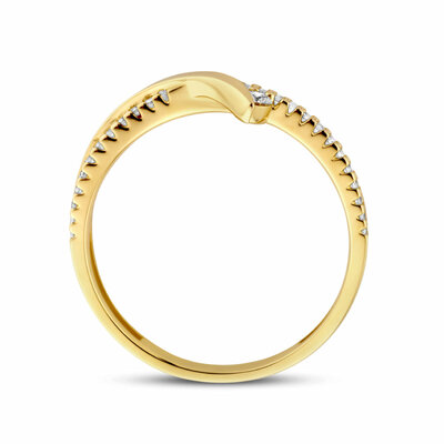 ring diamant 0.13ct h si
