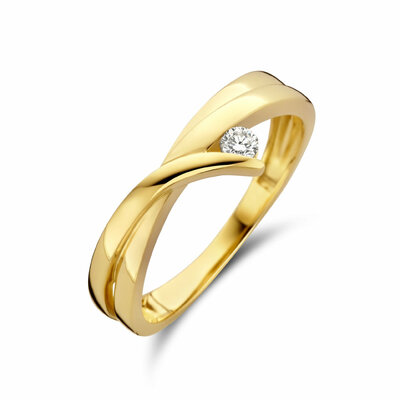 ring diamant 0.06ct h si