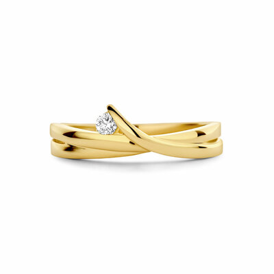 ring diamant 0.06ct h si