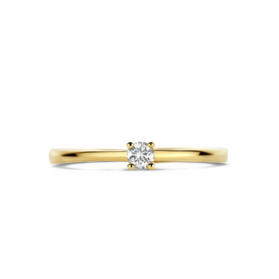 ring diamant 0.10ct h si