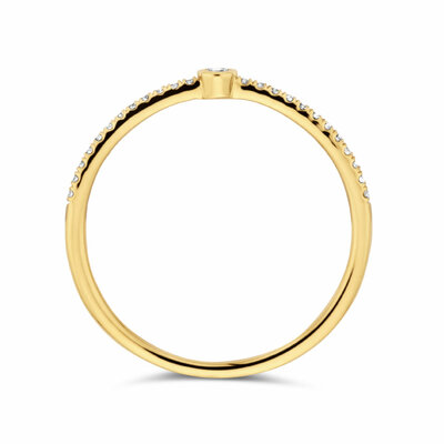 ring diamant 0.115ct h si
