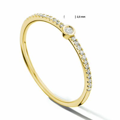 ring diamant 0.115ct h si