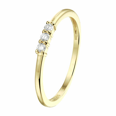 ring diamant 0.09ct h si