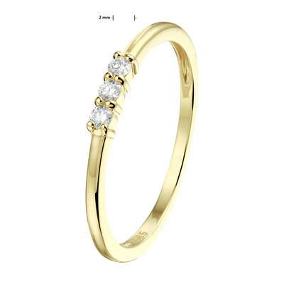 ring diamant 0.09ct h si