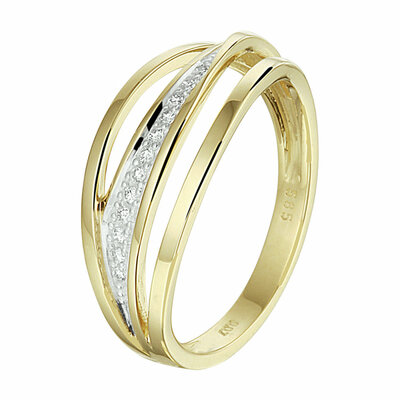 ring diamant 0.07ct h si