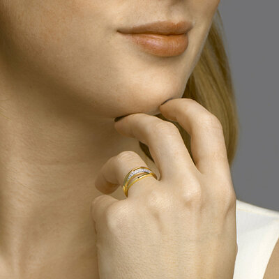 ring diamant 0.07ct h si