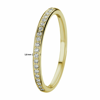 ring diamant 0.13ct h si