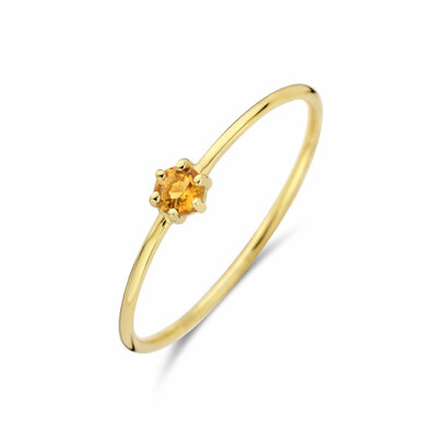 ring met geboortesteen november citrien